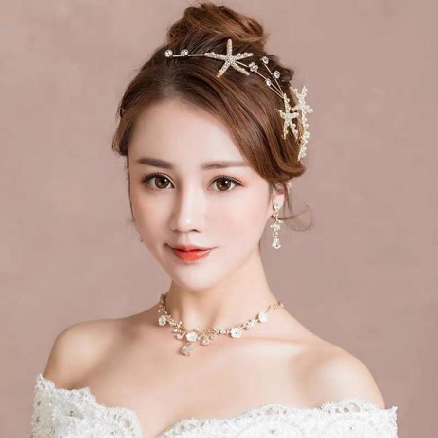 ウェディング ティアラ 星 カチューシャ 発表会 クラウン ヘッド