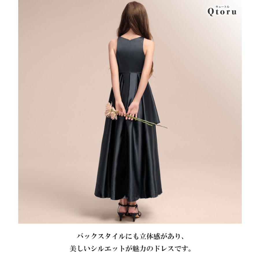 子供 ドレス こども 発表会 ドレス 結婚式 フラワーガール  ロングドレス 豪華  上品 中学生  子ども キッズ   ジュニアドレス 女の子 レースの画像