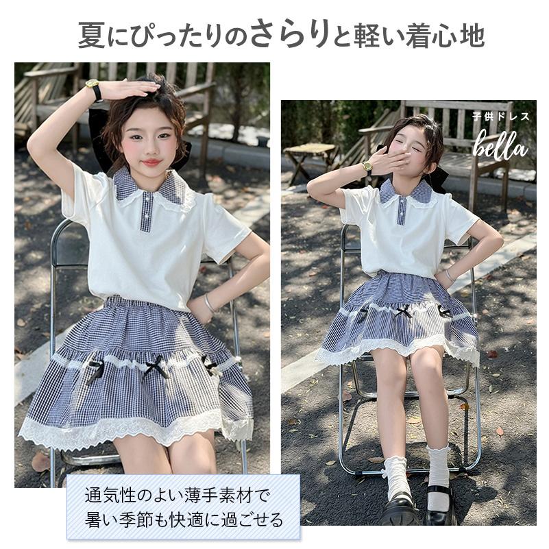 ガールズ セットアップ 女の子 Tシャツ パンツ ショート丈 トップス 