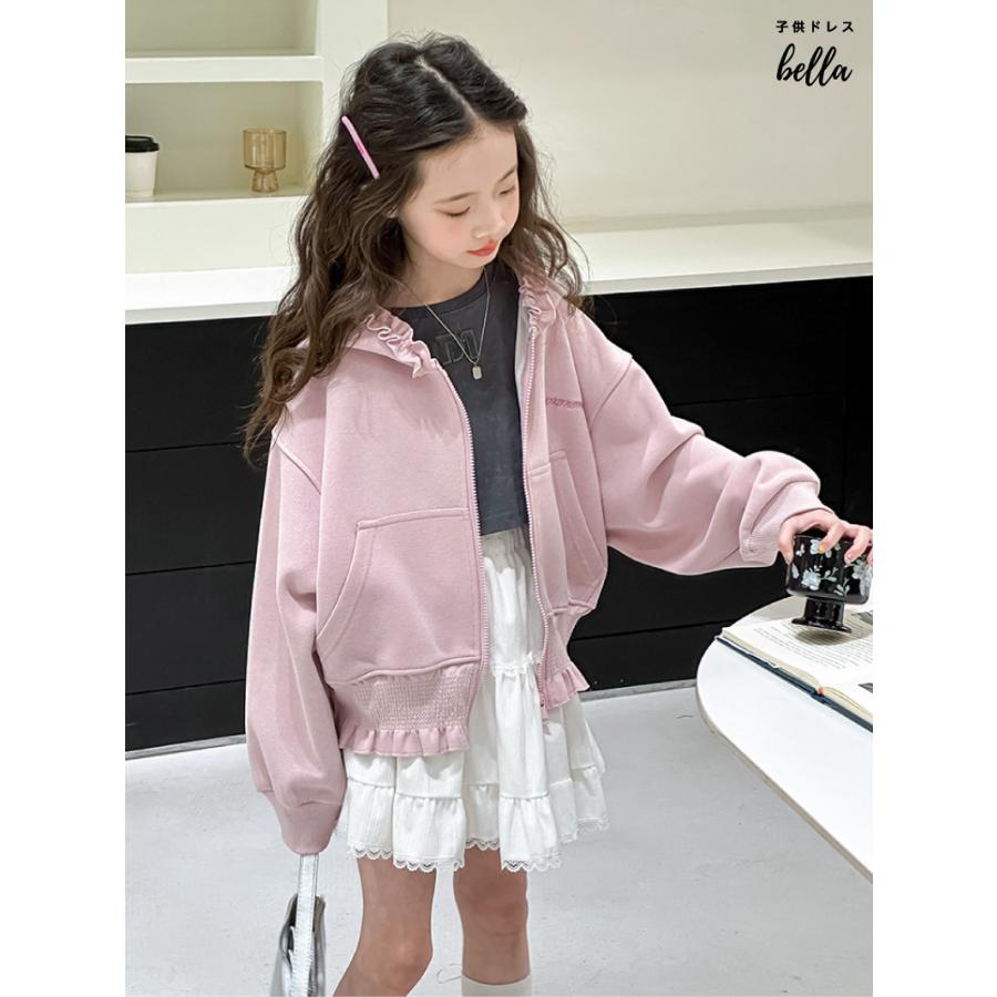 フリルジップアップパーカー プリント トレーナー 子供服 キッズ ベビー 男の子 女の子 トップス パーカー ブランド フリル かわいい 子供ドレス Bella キュートル公式直営店 - 通販 - Yahoo ショッピング