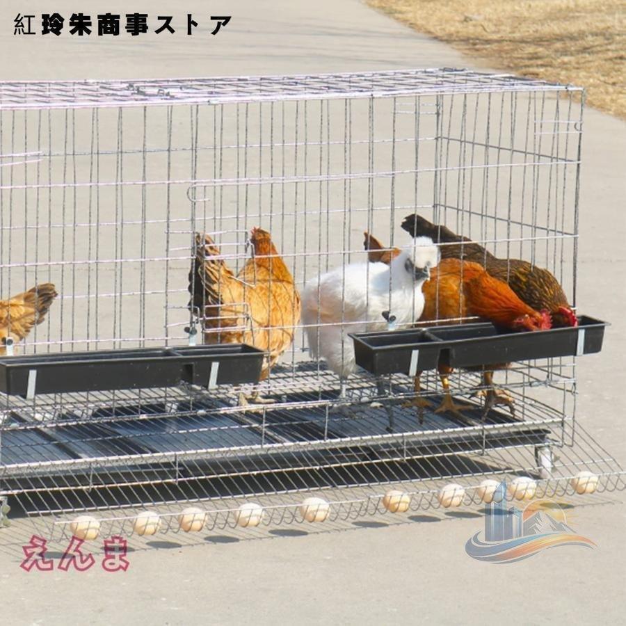 折りたたみ 特大世帯折りたたみ鶏小屋 チキンケージ飼育ケージ フードボウル付き アドバンスト 自動エッグロールケージ トレー 水槽 おしゃれ 使いやすい 便利_7