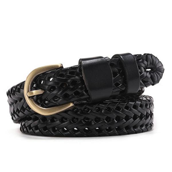 激安直営店-爆売中 ベルト 編み込み 父の•日 上品 プレゼント 本革