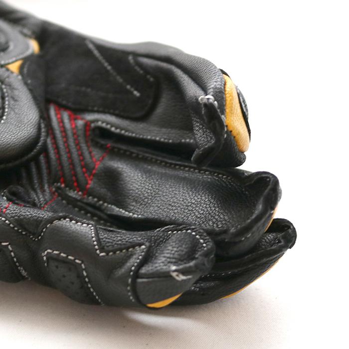 新品　[イエローコーン] ＹＧ-１９２チタニウムレザーグローブ ＢＫ／ＳＶ Ｌ YeLLOW CORN イエローコーン YG-192 チタニウムレザーグローブ
