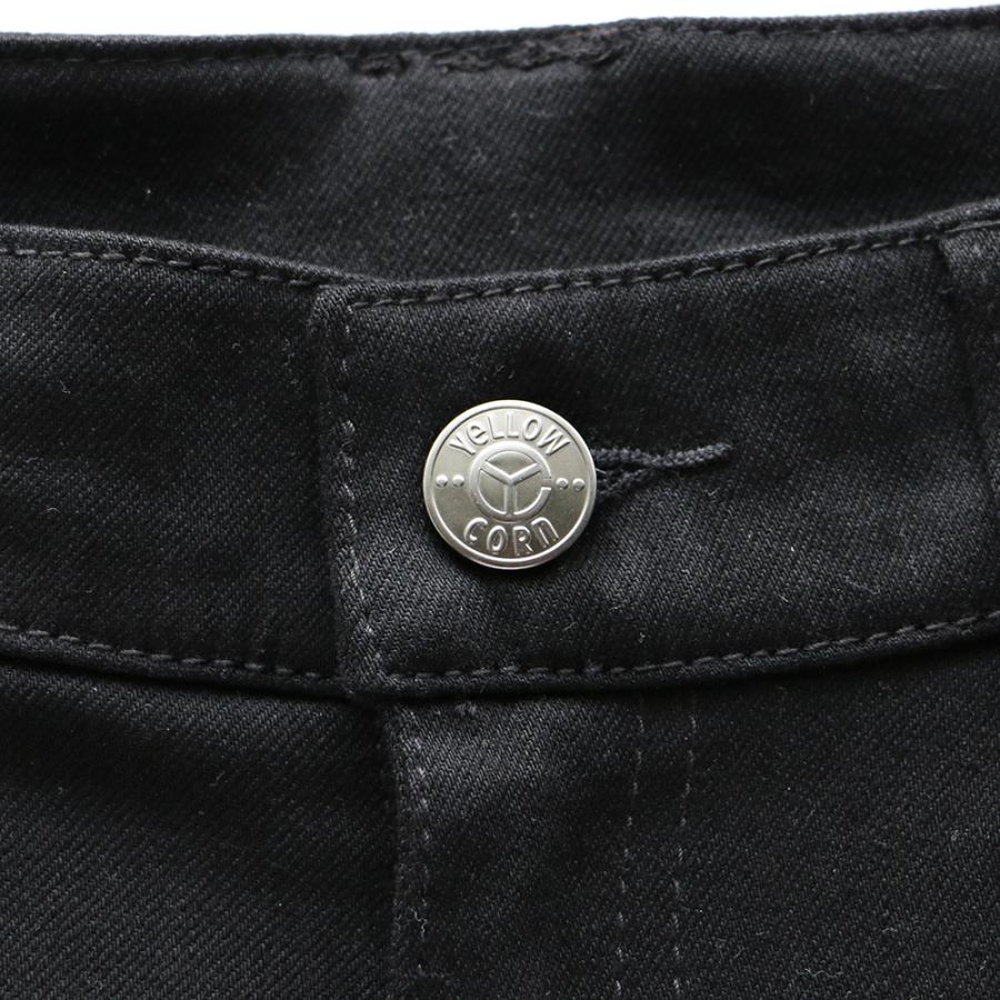 YELLOW CORN レザーパンツ バイカーパンツ 中古・古着通販】YeLLOW CORN (イエローコーン) チタニウムレザー