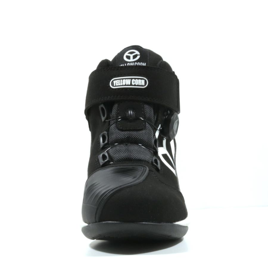 YELLOW CORN バイク用靴 ブラック YeLLOW CORN(イエローコーン) ライディングシューズ | バイク