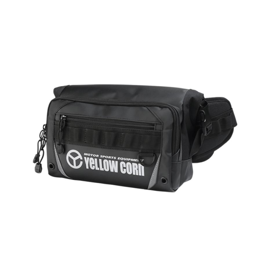 『本日値下げ中』YELLOW CORN ウエストバッグ 黒　ビンテージ YeLLOW CORN（イエローコーン） バイク バッグ YE-57 防水ウエスト