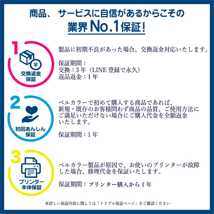 3年保証 キャノン CANON互換 BCI-351+BCI-350 BCI-351XL+BCI-350XL 互換インクカートリッジ 6色 ベルカラー製 　｜bellcollar｜05