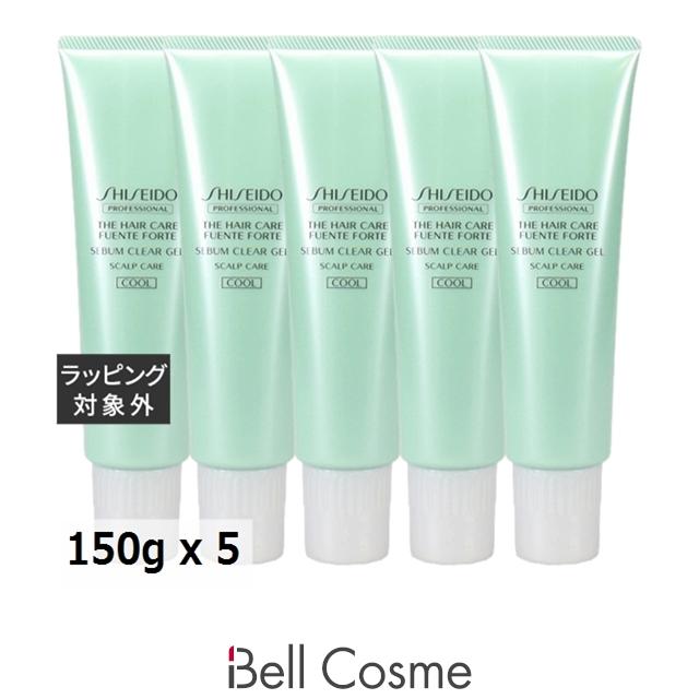 資生堂 フェンテフォルテ シーバムクリアジェル（クール）  150g x 5 (シャンプー) まとめ買い