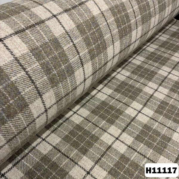 Back channel Harris tweed キルティング　チェック 50cm×50cm】Harris Tweed（ハリスツイード）生地◇チェックPart2