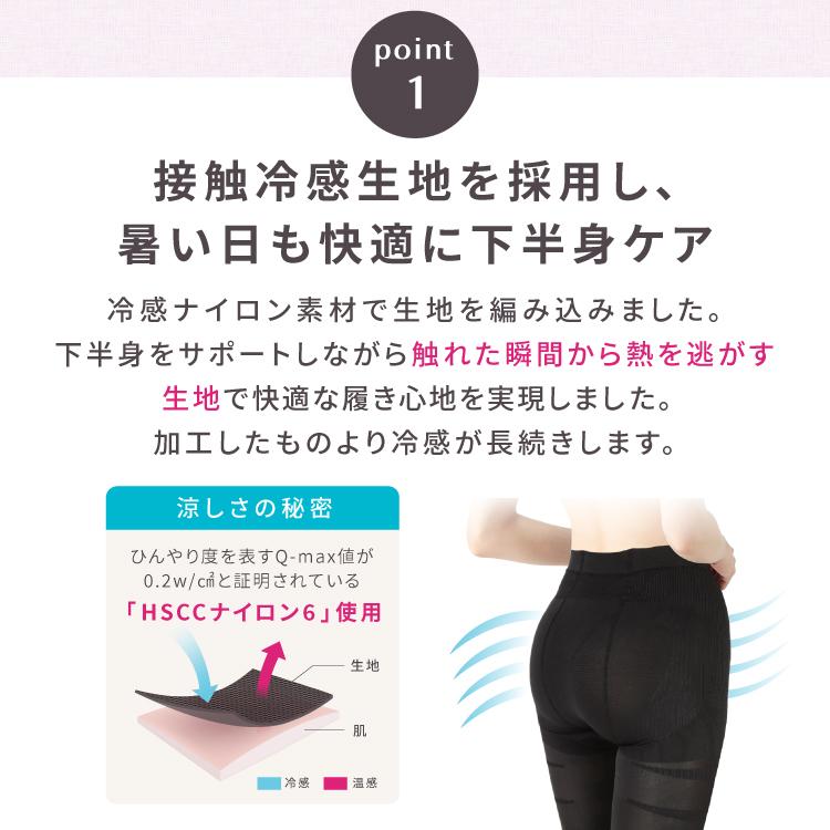 BELLE SERIES（ベルシリーズ） 接触冷感 着圧レギンス 夏用 クール