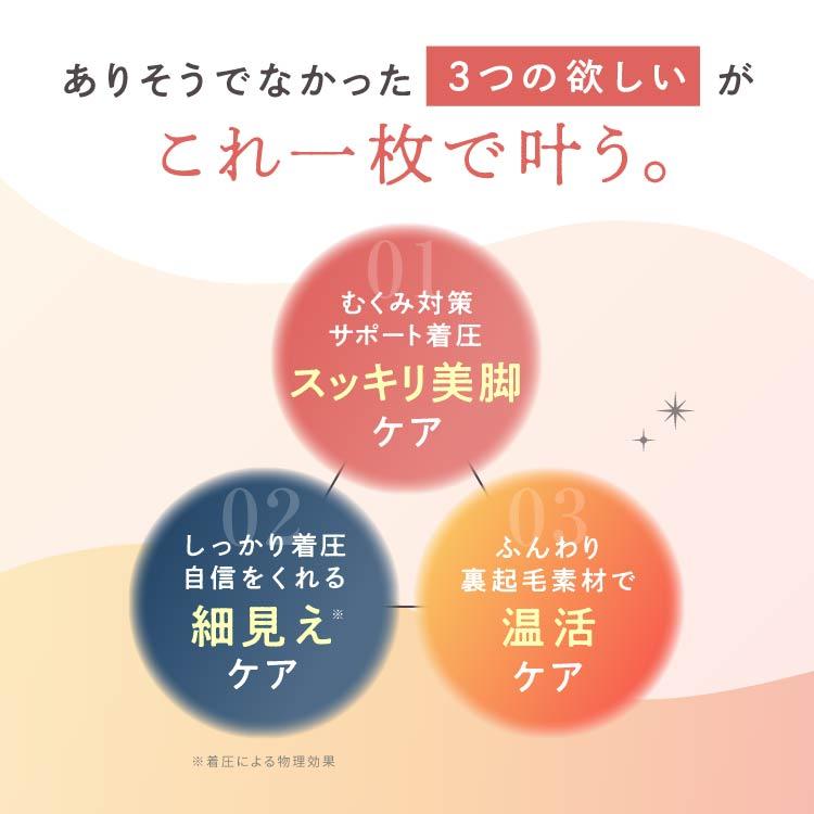 BELLE SERIES（ベルシリーズ） 【体感温度＋2.4℃】 着圧デニム 裏起毛