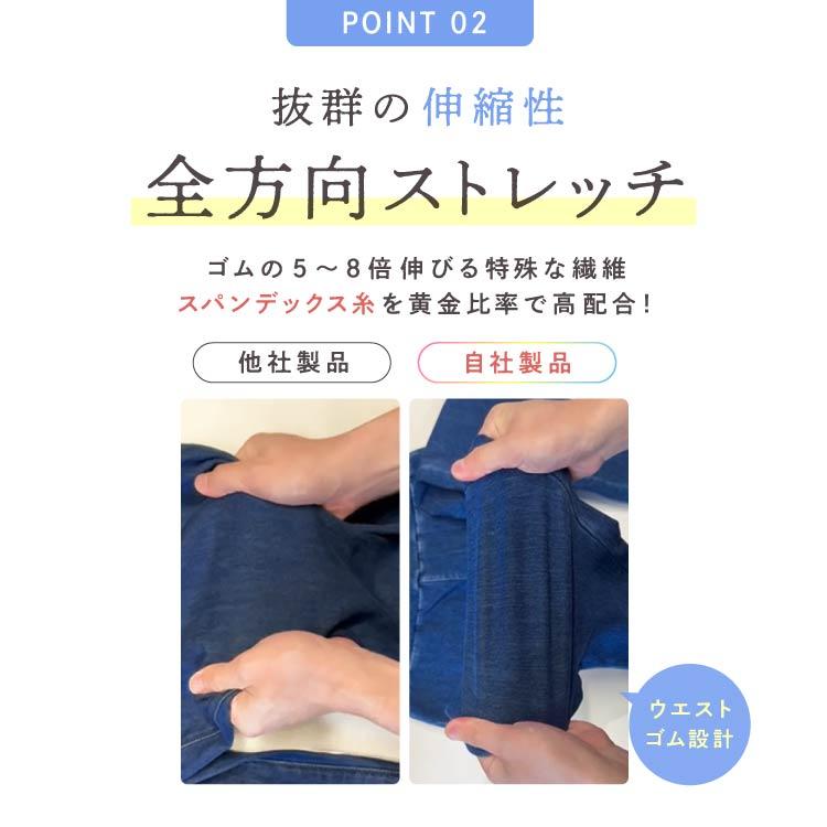 【新発売】 冷感着圧デニム 【単品】 着圧デニムクール 冷感 着圧レギンス デニムクール 着圧タイツ ダイエット むくみ 強着圧 伸縮性 夏用 ベルシリーズの画像