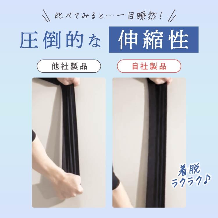 リブクール ハイウエスト 体感温度−3.8℃ 3XL 7着 着圧レギンス 接触冷感 冷感 夏用 着圧スパッツ 大きいサイズ 強着圧 通気性 リブ着圧レギンス ベルシリーズの画像