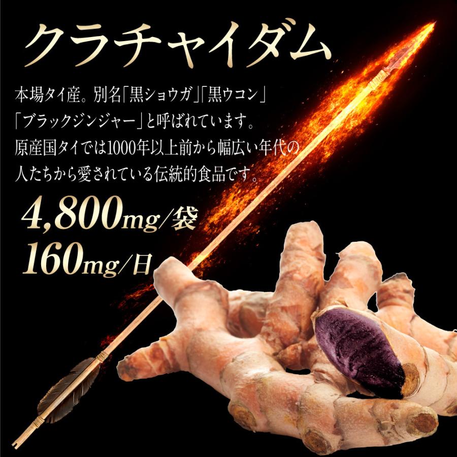 マカ サプリ 亜鉛 クラチャイダム サプリメント TRIPLE ARROWS 高麗人参 赤まむし 栄養機能食品｜belle-shop｜05