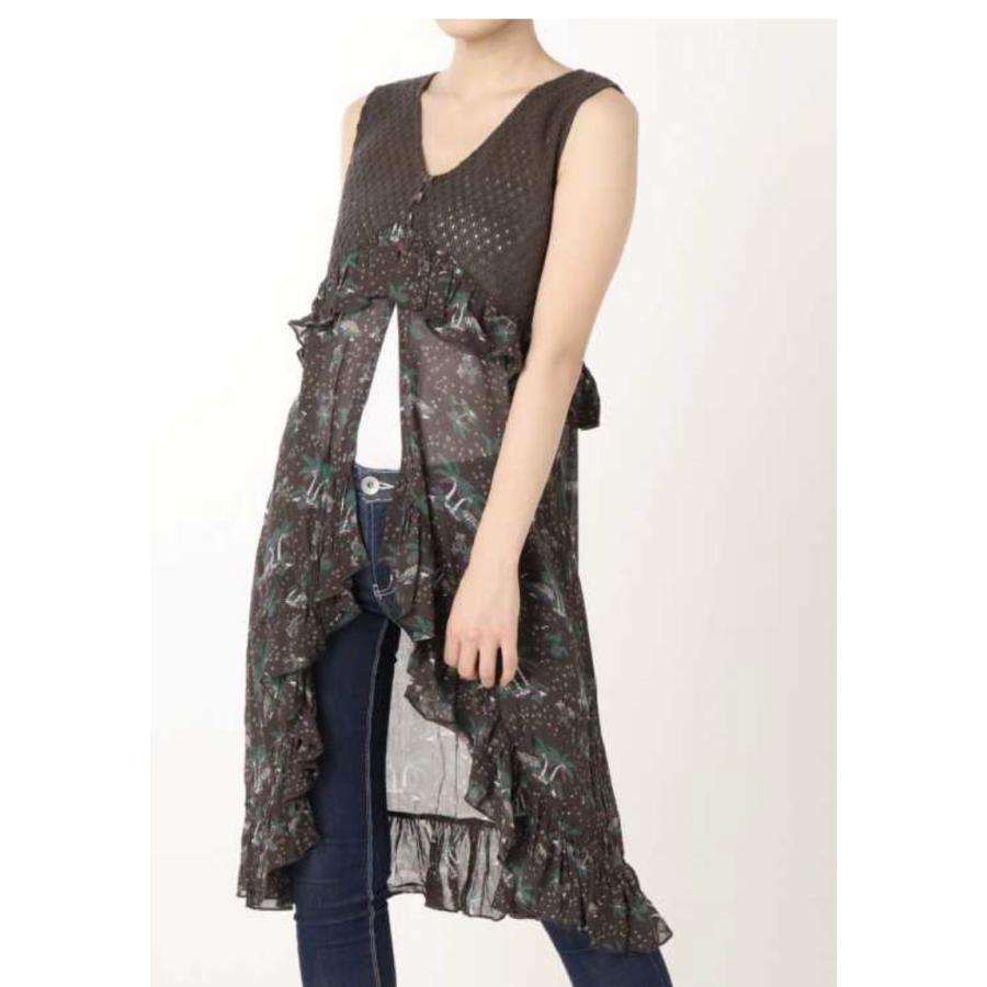 新品 Gyda サマーパターンニットノースリトップス ロングカーディガン ジレ ワンピース ジェイダ Gyda15 Belle Store ベルストア 通販 Yahoo ショッピング