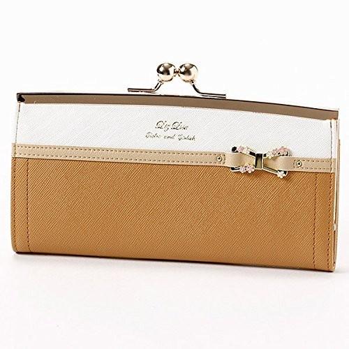 新品 リズリサ 長財布 がま口 キャメル ブラウン リボン お花 ティー Liz Lisa 少々訳アリ Liz4 Belle Store ベルストア 通販 Yahoo ショッピング