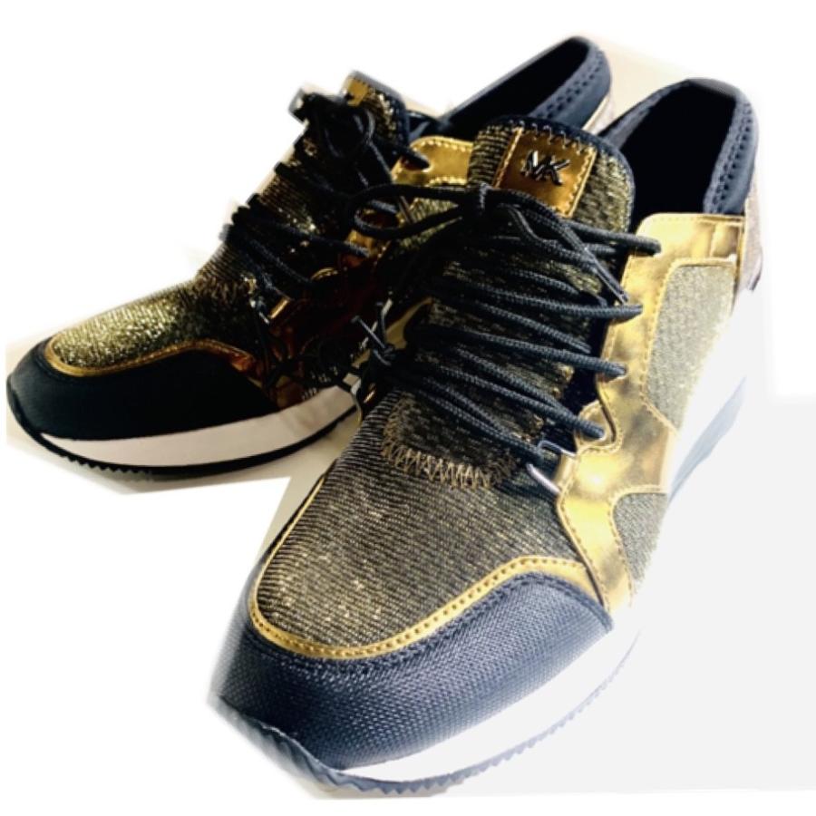 新品 マイケルコース スニーカー 24 5cm ブラック 黒 ゴールド レディース 靴 シューズ Michael Kors Mic8 Belle Store ベルストア 通販 Yahoo ショッピング