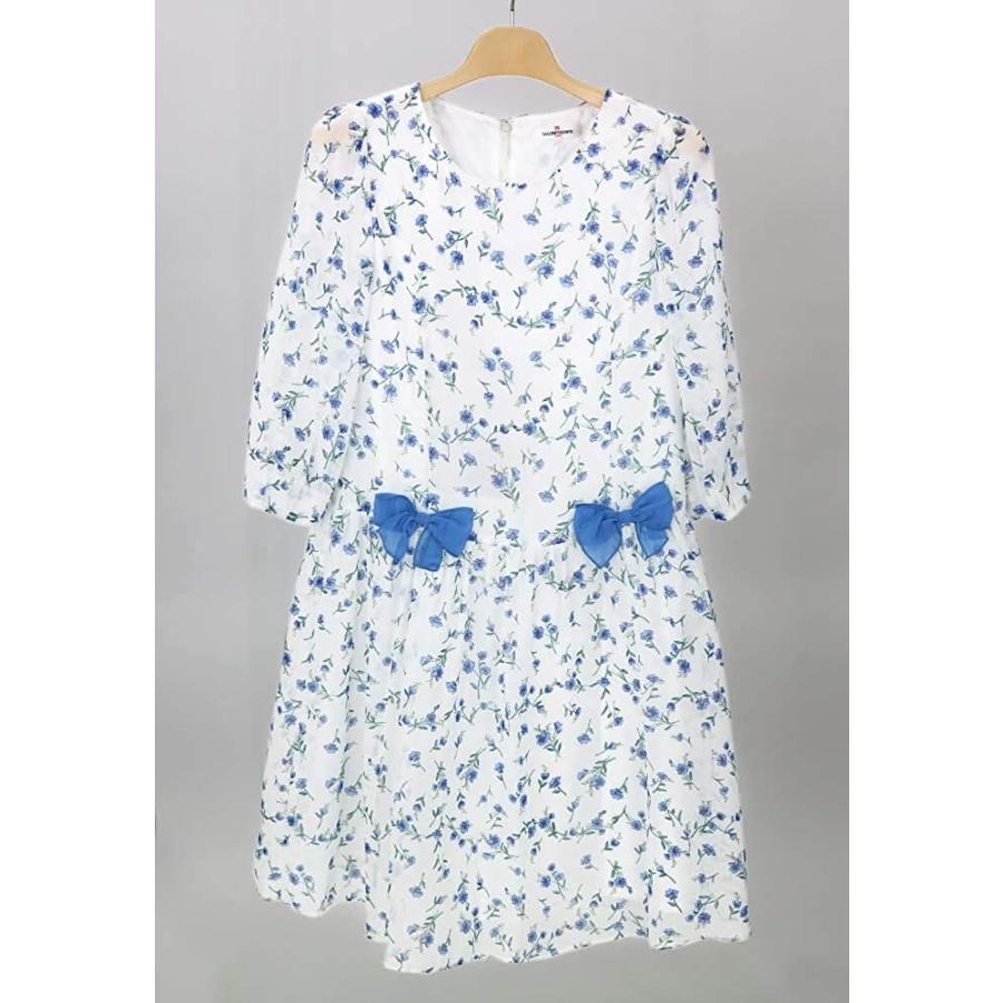 当店人気 送料無料 ギャラリービスコンティワンピース 花柄 エレガント ブルー サイズ2 M位 お買い求めしやすい価格 Www Eatforhealth Gr