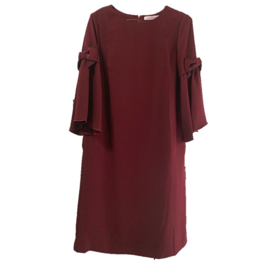 新品 ギャラリービスコンティ ワンピース ボルドー リボン サイズ2 レッド ワインレッド Gallery Visconti Vi607 Belle Store ベルストア 通販 Yahoo ショッピング
