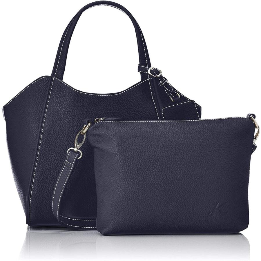 人気商品の キタムラ ショルダーバッグとパスケース付き 紺 ダークブルー ホワイトステッチ レディース Z 0556 ハンドバッグ バッグ Fgvmais Com