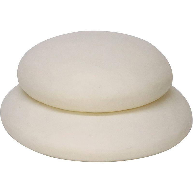 お鏡餅白 樹脂製 大サイズ 三升重ねキャップ付き 正月 おもち 大サイズ 樹脂製 三升重ねキャップ付き 正月 おもち