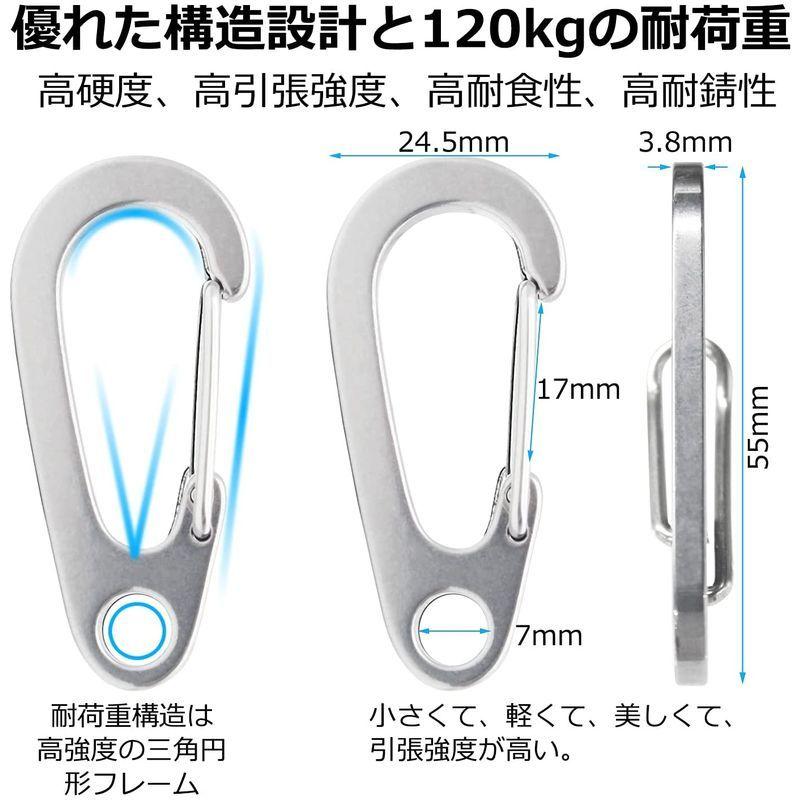 から厳選した 5個入 カラビナ スプリングフック 多機能 おしゃれ 耐久性 軽量 ステンレス鋼 Sus4j2 スナップフック ミニカラビナ その他アウトドア用品 Tebingtinggiperangicovid19 Tebingtinggikota Go Id