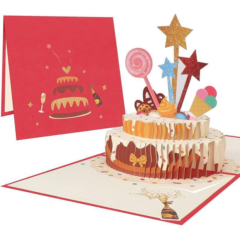 Toplive 3dポップアップカード 誕生日カード バースデーカード 立体 バースデー立体カード 可愛い誕生日カード ケーキ 封筒やカード Belle Style 通販 Yahoo ショッピング