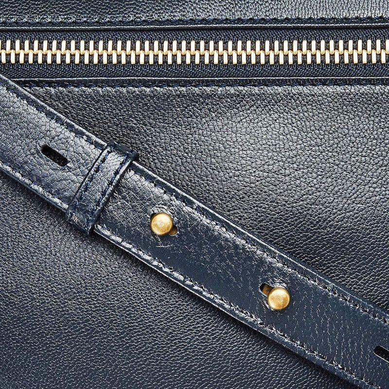 トフアンドロードストーン ビーンズ TM-1600 ネイビー ビーンズ TM ネイビー 表地 やぎ革