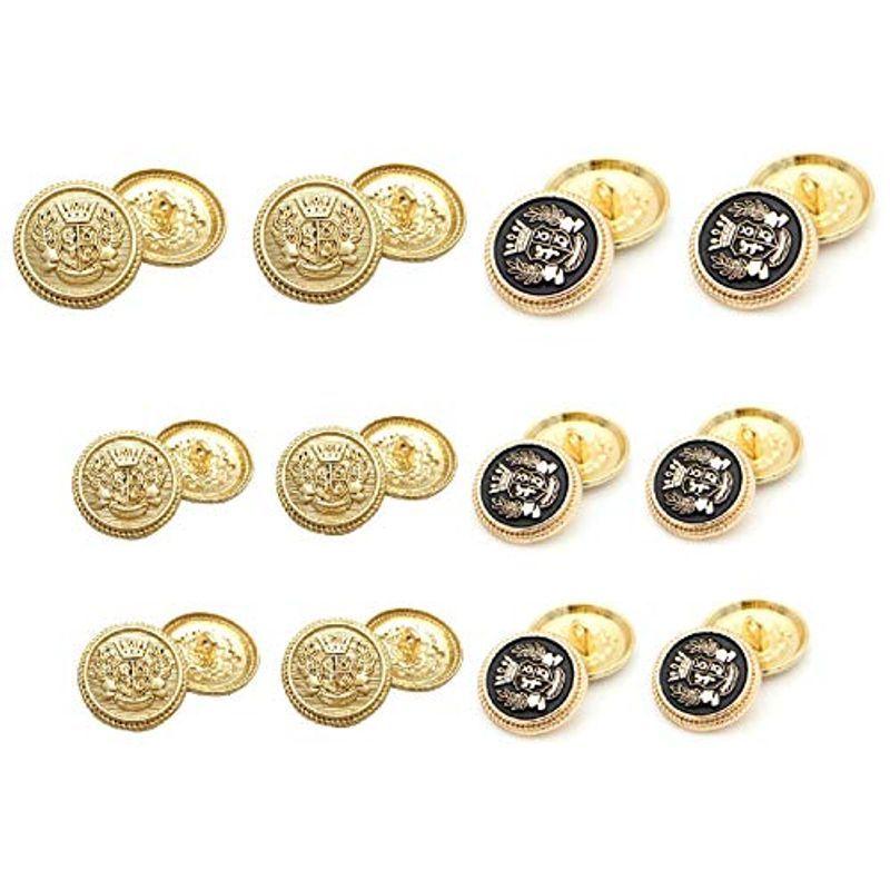 メタルボタン mm 8個 15mm 16個 ゴールドボタン 黒ボタン ブレザーボタン スーツボタン 袖口ボタン 金ボタン 制服 コート Belle Style 通販 Yahoo ショッピング