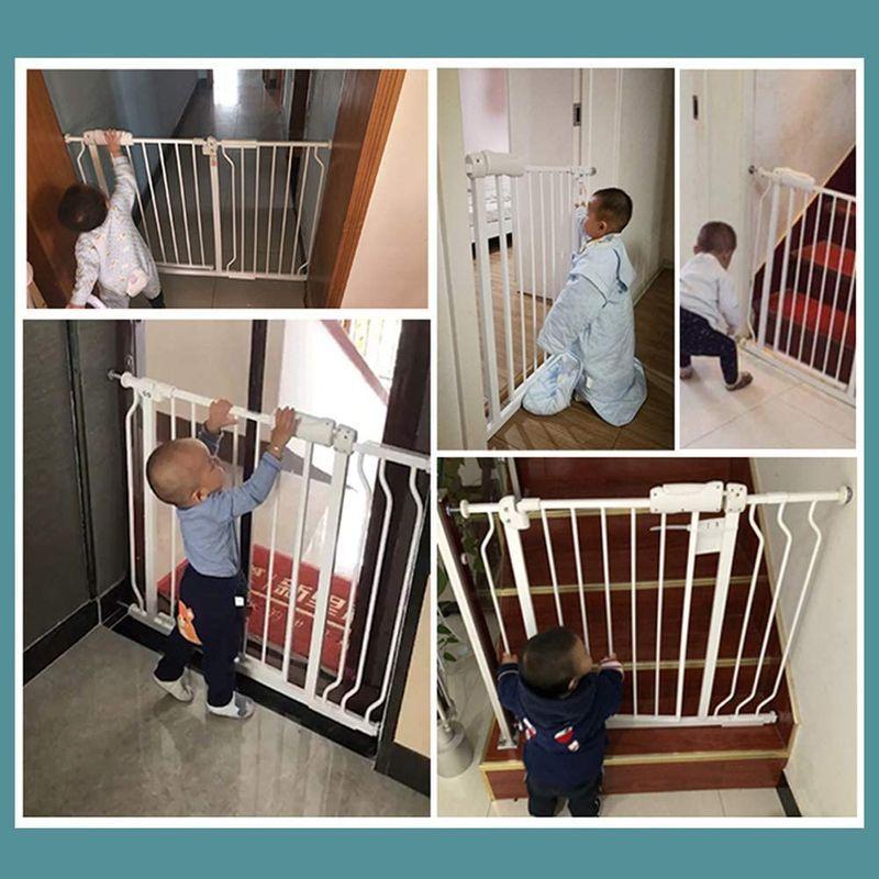Mornyray ベビーゲート ベビーフェンス 突っ張り式 オートクローズ機能 ペットゲート セーフティー 安全ゲート 扉開閉式 ペット柵 ベビーゲート ベビーフェンス 突っ張り式 オートクローズ機能 ペットゲート セーフティー 安全ゲート 扉開閉式 ペット柵
