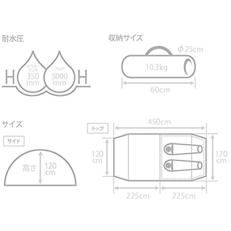 ディーオーディー ( DOD ) カマボコテントソロTC T2-604-TN ZY2332809487(21405円)