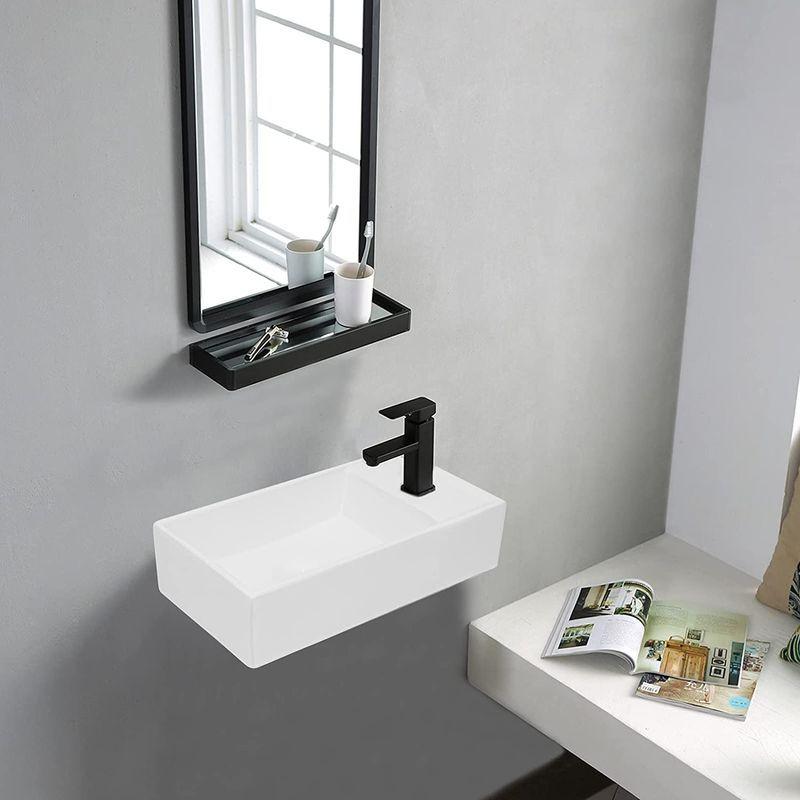 和風 洋風 ミニ型 手洗い器 壁付け型 陶器製 小さなトイレに適し 水栓 壁掛け おしゃれ シンプル 洗面台 510 330 230mm Belle Style 通販 Yahoo ショッピング