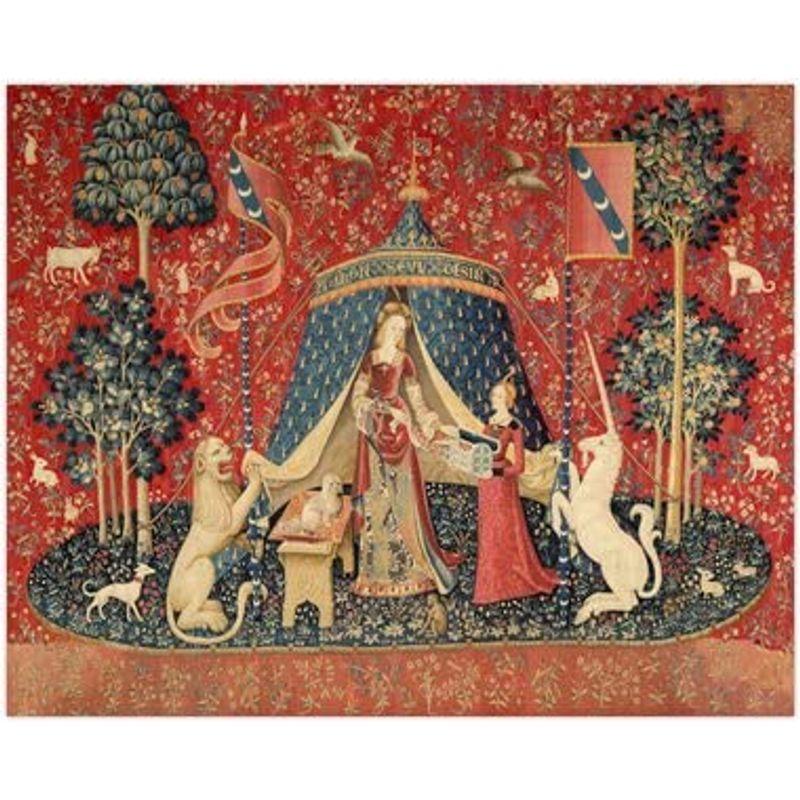 もらって嬉しい出産祝い The （1400年代後半作品） Lady タペストリー and 【貴婦人と一角獣 the Unicorn Mon  seul Desir （貴婦人と一角獣 我が唯一の望み ） クロスステッチキット