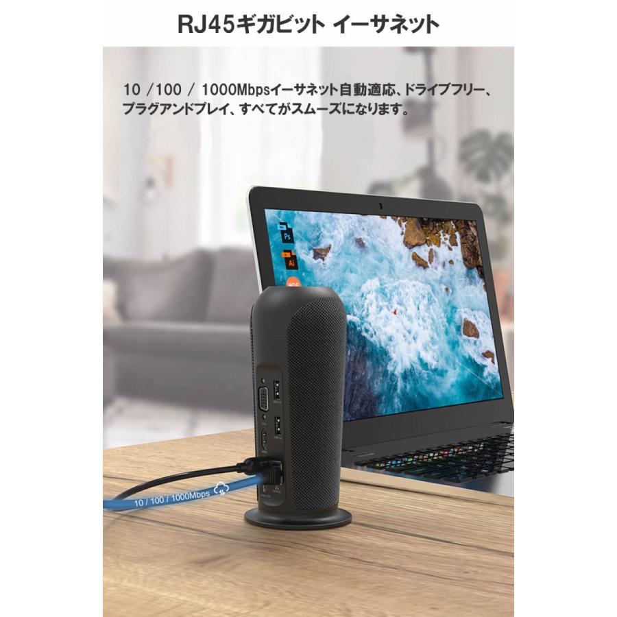 [在庫処分セール] usbハブ スピーカー機能 ドッキングステーション usb3.0 type-c HDMI 拡張 12ポート Hi-Fiスピーカー 小型 急速充電 IZELL124｜belleclair1｜07