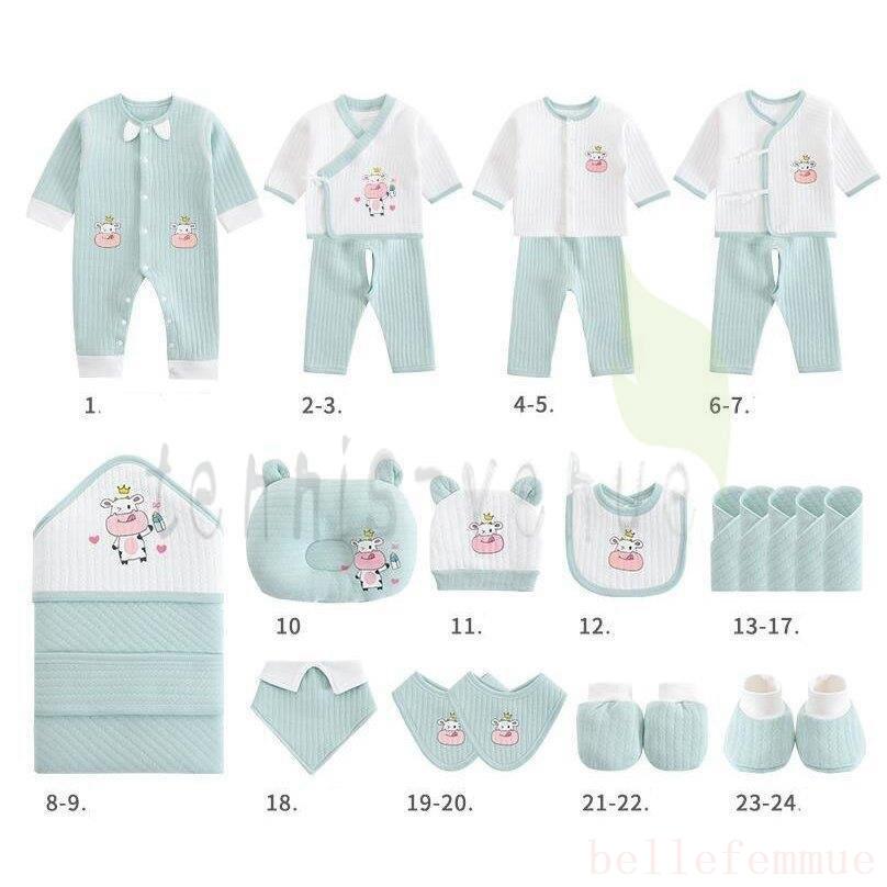 出産祝い男の子女の子おしゃれ二人目新生児保温赤ちゃん服２4点セットピンク出産祝い新生児ギフトセットプレゼントベビーギフト肌着