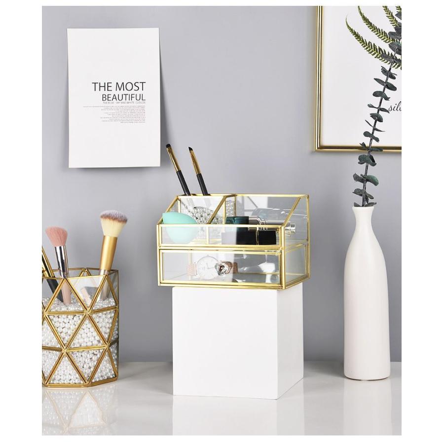 メイクボックス コスメボックス 化粧品収納ボックス 卓上収納 コスメ