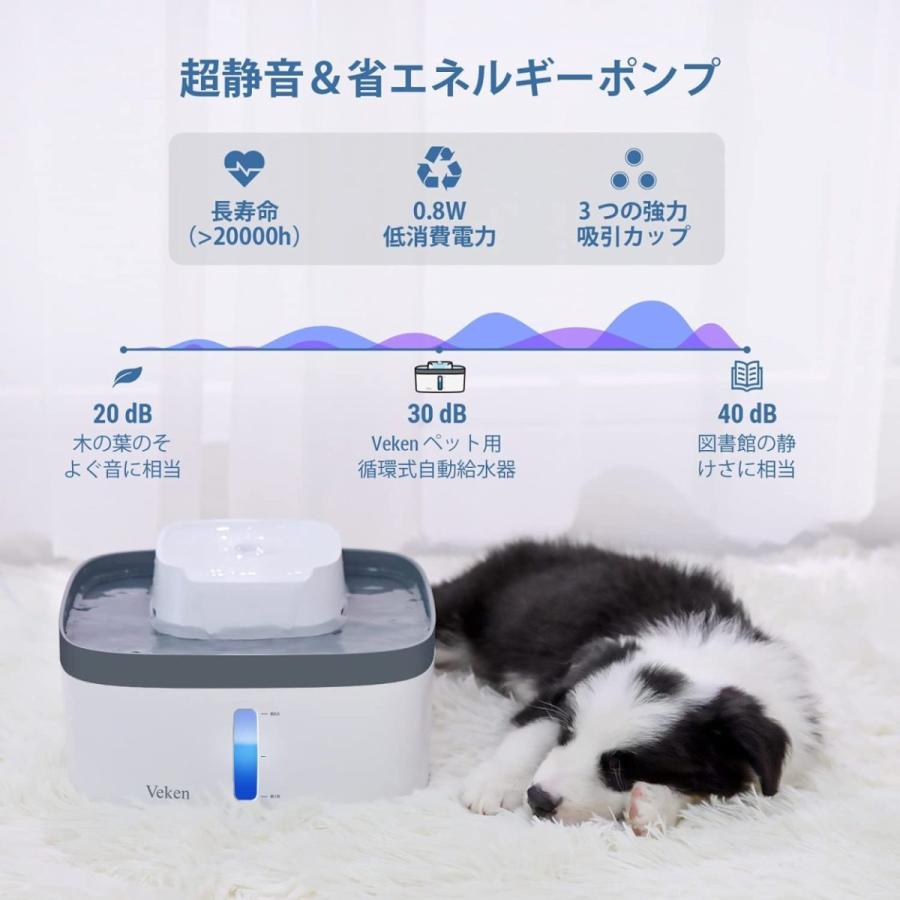 ペット給水器 猫 水 3l大容量 犬 みずのみ器 活性炭フィルター３個入 超静音 循環式 猫 自動給水器 健康 衛生 大 中 小型犬猫用 日本語説明書付き グレー Bellelife 通販 Yahoo ショッピング