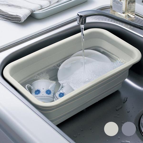 日本の職人技 洗い桶 桶 シンク シリコーンゴム製 折りたためる スリム コンパクト キッチン アウトドア 折りたたみ バケツ Materialworldblog Com