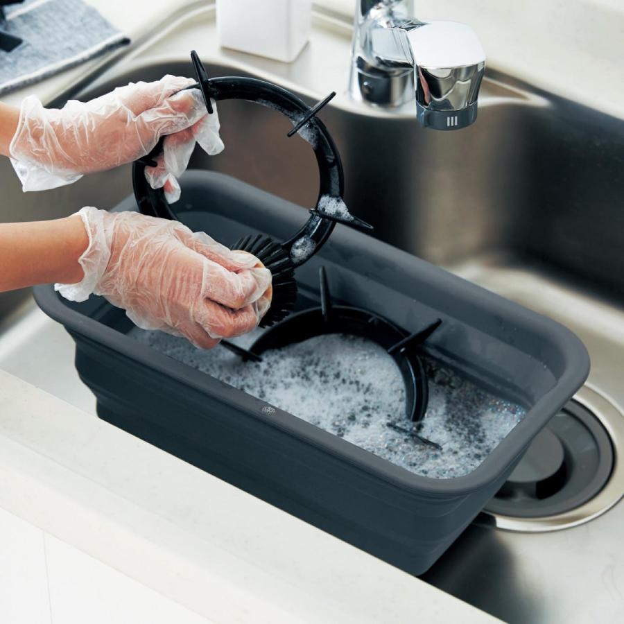 日本の職人技 洗い桶 桶 シンク シリコーンゴム製 折りたためる スリム コンパクト キッチン アウトドア 折りたたみ バケツ Materialworldblog Com