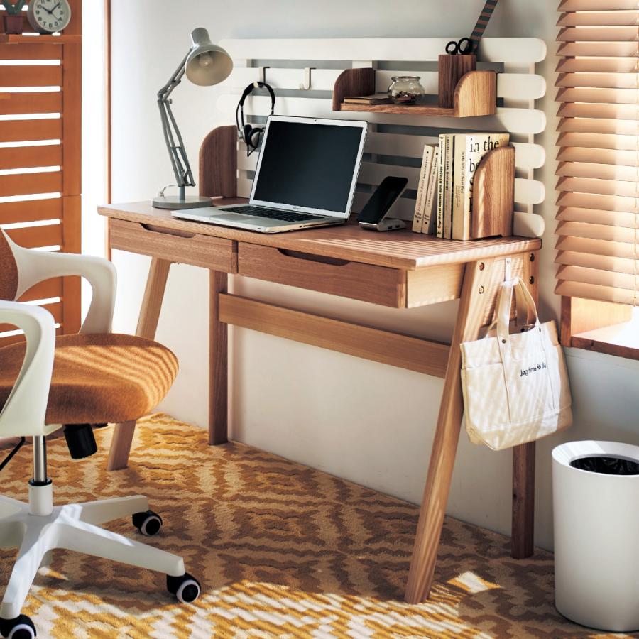 デスク 学習机 机 ワークデスク 北欧調 A/80×45 おしゃれ シンプル 引き出し ナチュラルテイスト 天板 勉強机 テレワーク デスク