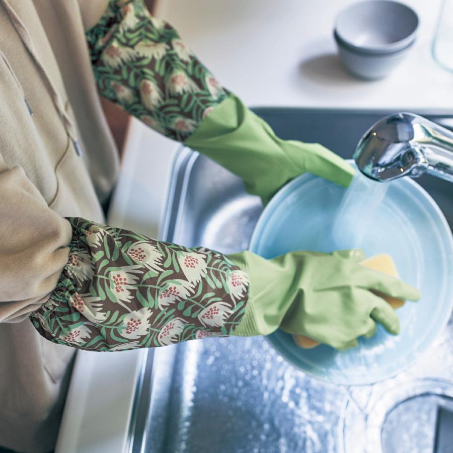 ゴム手袋 2双セット ロング 裏地付き おしゃれ 手袋 水仕事 キッチン シンク 掃除 001 ベルメゾン インテリア Yahoo 店 通販 Yahoo ショッピング