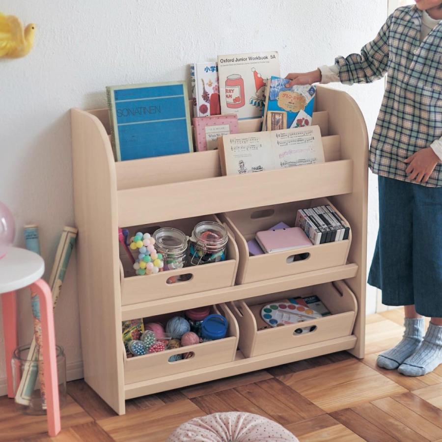 最大50 オフ ラック おもちゃ 絵本 ナチュラル 幅80cm 本棚 玩具ラック 子供 マガジンラック 木目 おしゃれ Materialworldblog Com
