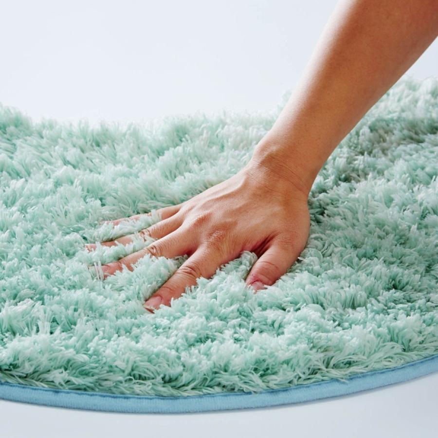 トイレマット 単品 マット トイレ ミニ 円形 おしゃれ シンプル 無地 ふかふか ふわふわ 洋式 ミントグリーン 滑りにくい 洗濯 タイムセール 安い 緑