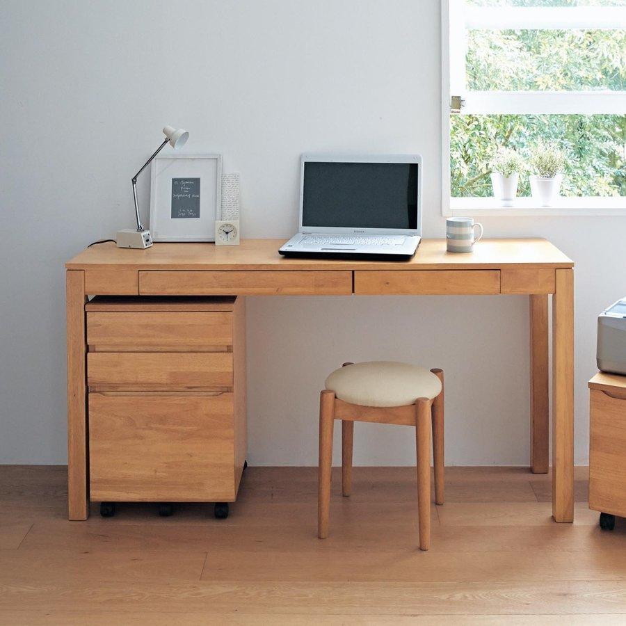 パソコンデスク ワークデスク デスク 机 Pc パソコン 書斎 リビング ダイニング 天然木 引出し タップスペース ナチュラル J 140 50 006 ベルメゾン インテリア Yahoo 店 通販 Yahoo ショッピング