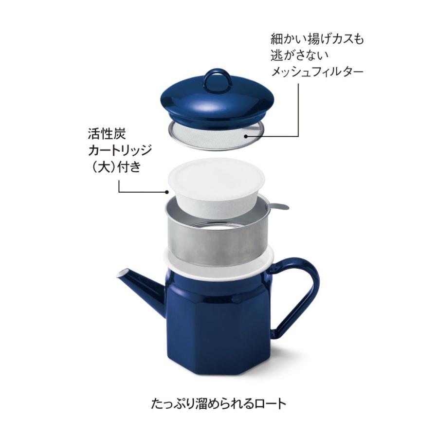 オイルポット ポット 油こし ホーロー 琺瑯 八角 ホワイト 日本製 揚げ物 キッチングッズ 油 おしゃれ 保存容器 注ぎ口 001 ベルメゾン インテリア Yahoo 店 通販 Yahoo ショッピング