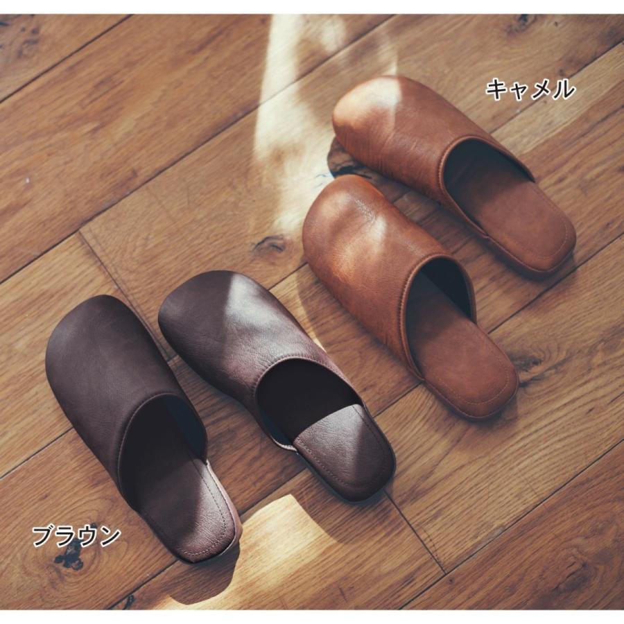 スリッパ 室内履き トイレスリッパ 室内用 洗える ブラウン M L おしゃれ 拭ける フェイクレザー レディース メンズ 来客用 高級感 シンプル レザー調 B 001 ベルメゾン インテリア Yahoo 店 通販 Yahoo ショッピング