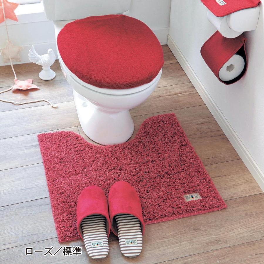 トイレマットのみ トイレマット ローズ 裾 ロング フタカバーなし サニタリー モードカラー お洒落 トイレ B 002 ベルメゾン インテリア Yahoo 店 通販 Yahoo ショッピング
