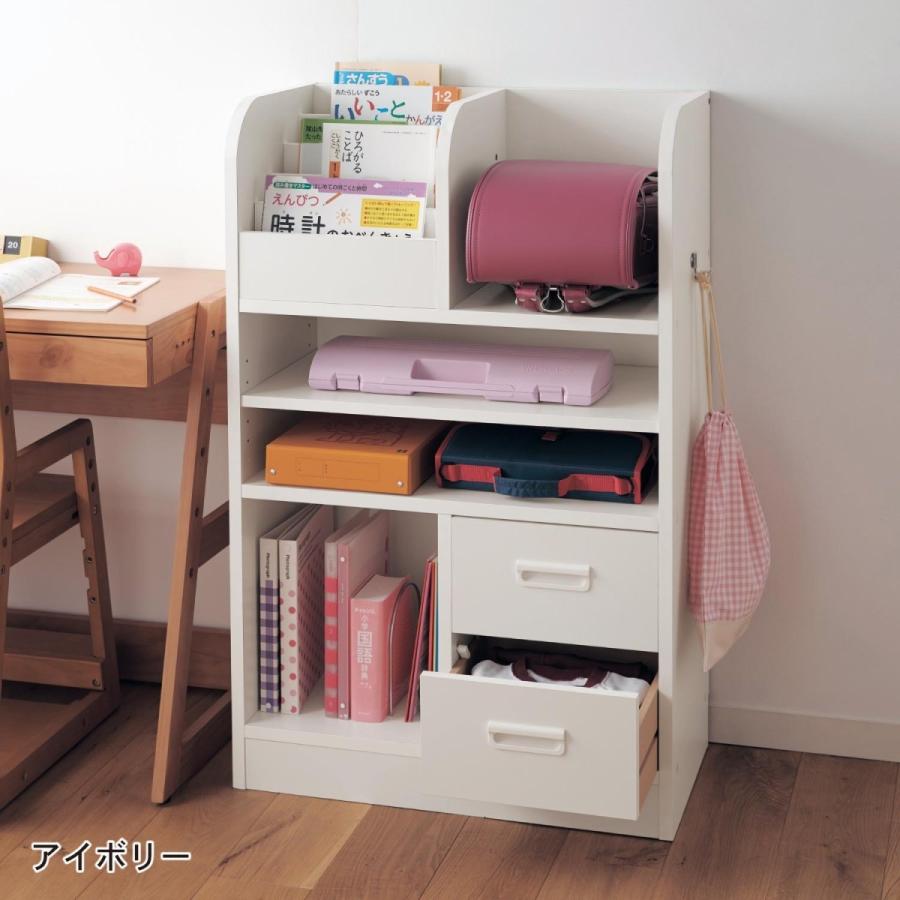 ラック ランドセルラック 収納 子供部屋 アイボリー 日本製 高さ105cm 奥行35cm 幅68cm シンプル 棚 ランドセル収納 引き出し 仕切り キッズ収納 C 001 ベルメゾン インテリア Yahoo 店 通販 Yahoo ショッピング