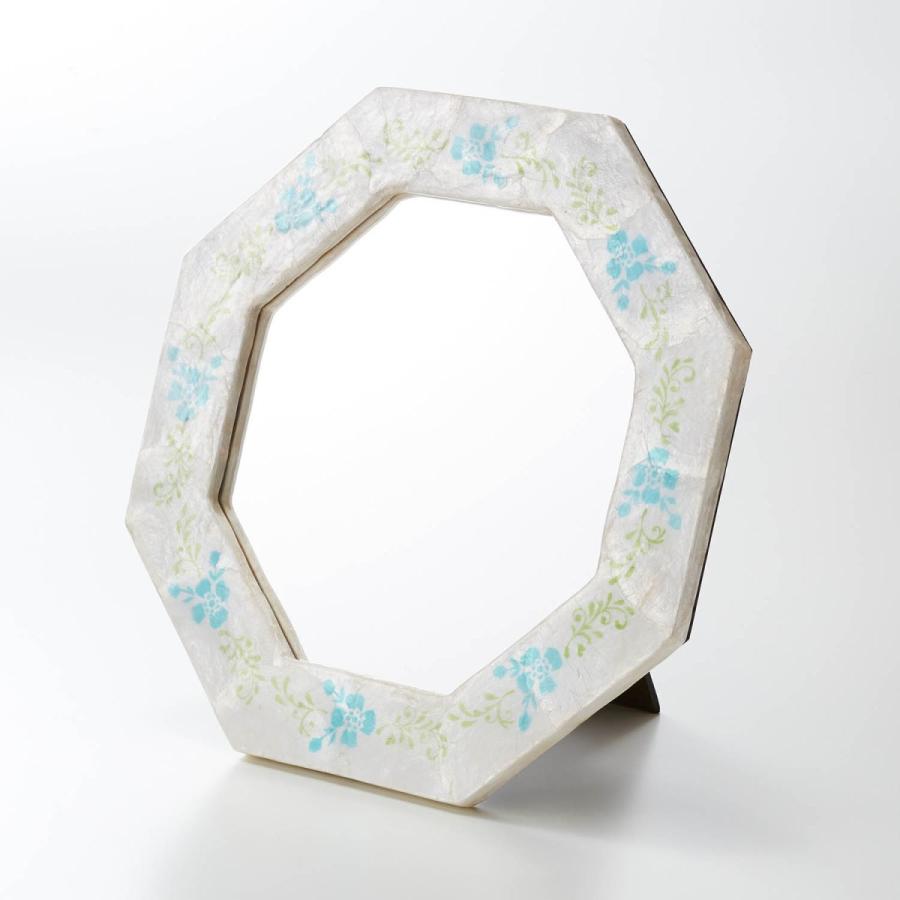 鏡 カピス貝の八角ミラー ミラー おしゃれ 玄関 リビング 貝 海 マリン 壁掛けミラー D 001 ベルメゾン インテリア Yahoo 店 通販 Yahoo ショッピング