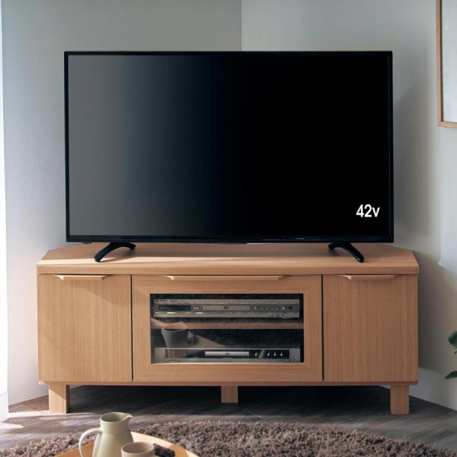 テレビ台 コーナー テレビボード ダークブラウン 収納 天然木 おしゃれ テレビラック 角 部屋 リビング 寝室 ローボード E 001 ベルメゾン インテリア Yahoo 店 通販 Yahoo ショッピング